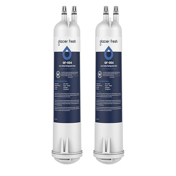 GLACIER FRESH 4396841 Filtro de agua para refrigerador compatible con EDR3RXD1, 4396841, 4396710, filtro 3, 46-9083, 46-9030, 9030, 9083 Filtro de agua para refrigerador | Paquete de 2