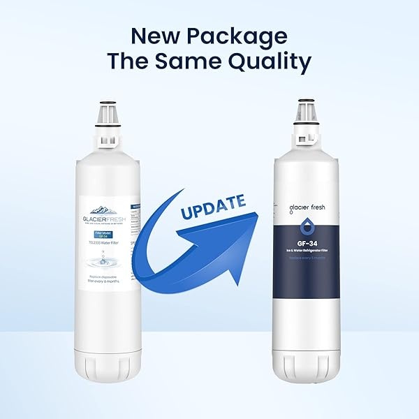 GLACIER FRESH - Filtro de agua de repuesto para máquina de hielo 7012333, compatible con filtro de agua Sub-Zero 7012333, reemplazo de filtro de agua para máquina de hielo, Manitowoc K00374 (paquete - Image 3