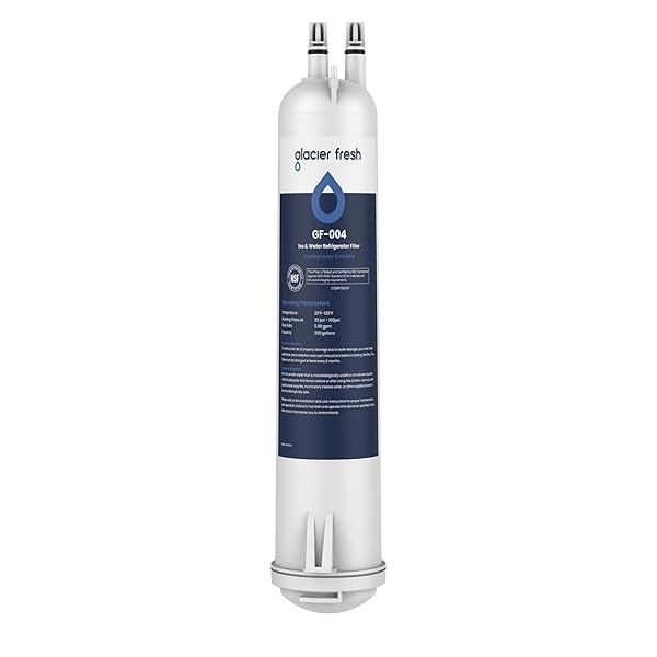 GLACIER FRESH - Filtro de agua para nevera 4396841, EDR3RXD1, KAD3RXD1, WHR3RXD1, 4396841, 4396710, filtro 3, 46-9083, 46-9030, 9030, 9083 filtro de agua para nevera, 1