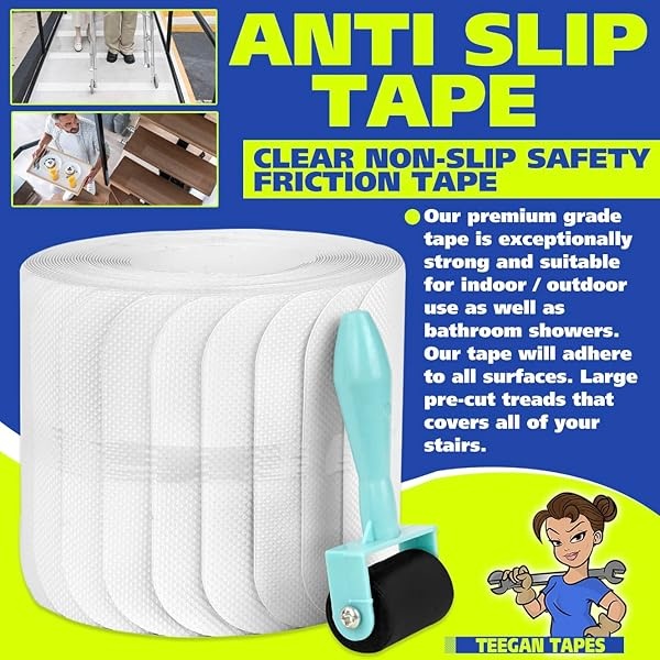 Gaffer Power - Cinta antideslizante precortada, paquete de 15 unidades, cinta de fricción antideslizante para bañeras - Image 5
