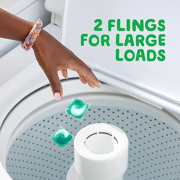 Gain Flings Laundry Detergent Pacs with Odor Defense, Super Fresh HE 3in1 Detergent Pacs with Febreze and Oxi, 112 count - Image 5
