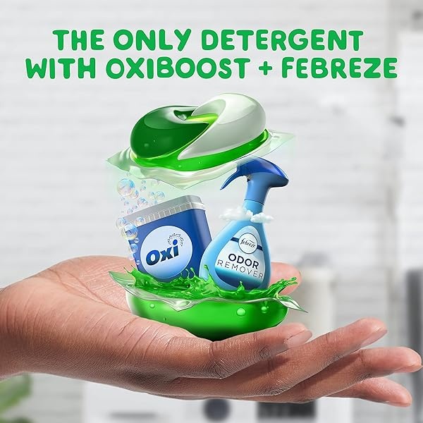 Gain Flings Laundry Detergent Pacs with Odor Defense, Super Fresh HE 3in1 Detergent Pacs with Febreze and Oxi, 112 count - Image 6