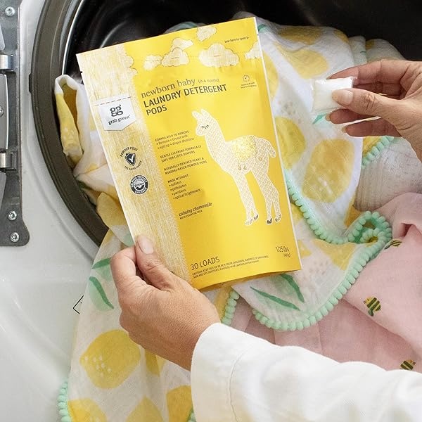 Grab Green Natural Baby Detergente Cápsulas de 0 a 4 meses, sin fragancia, 2 unidades - Image 6