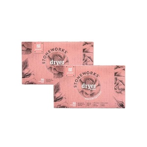 Grab Green Stoneworks - Hojas secadoras, 160 hojas, aroma de pétalos de rosa, base de plantas y minerales, suaviza las telas, reduce la adherencia estática y las arrugas, refresca la ropa