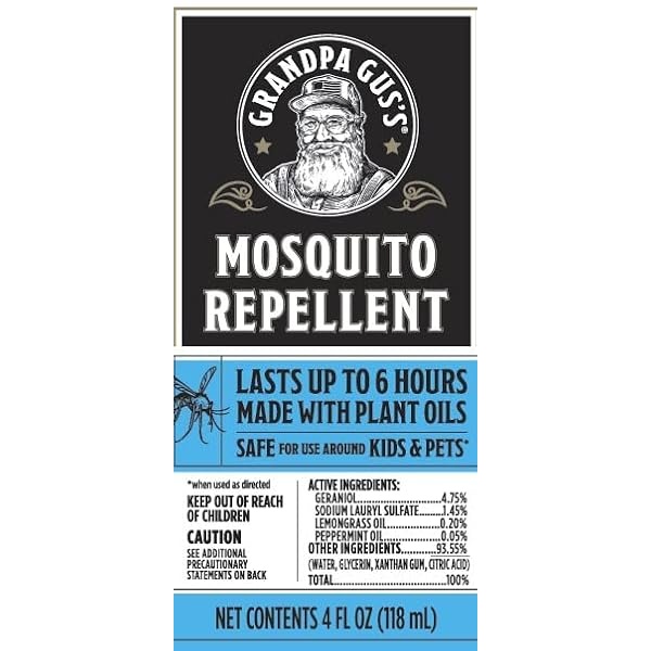 Grandpa Gus's Natural Mosquito Repellent Spray - Camping & RV - 4oz - 2 Pack - Image 3