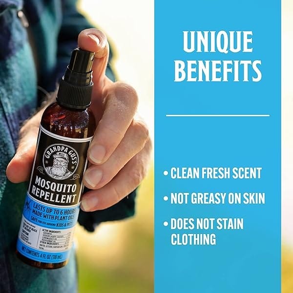 Grandpa Gus's Natural Mosquito Repellent Spray - Camping & RV - 4oz - 2 Pack - Image 7