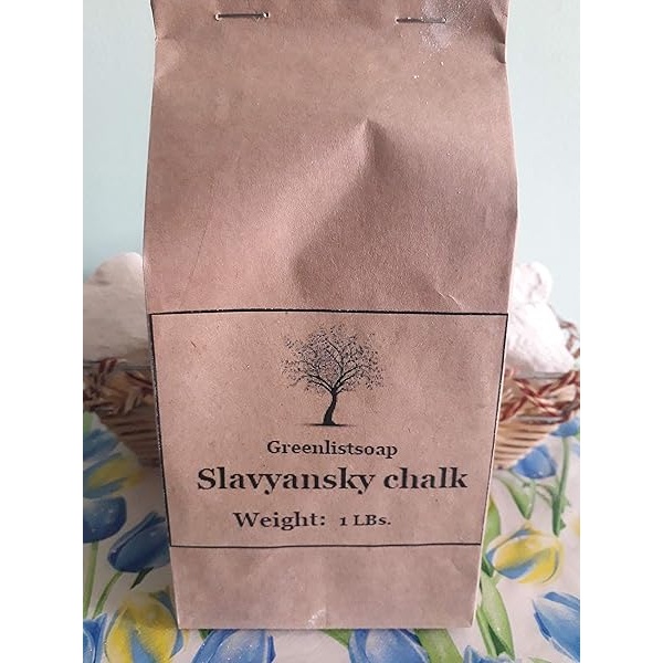 Greenlistsoap gis comestible, Chalk Slavyansky, 1 libra (450 gr. ), gis natural, gis para comer - Image 3