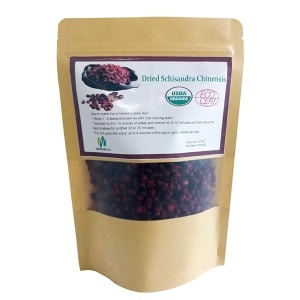 Grehge Nature Organic Schisandra Berries Dried Loose Bulk Herbs Schisandra Chinensis （Wu Wei Zi）Tea, 1 pcs, 4 Ounce (Pack of 1)