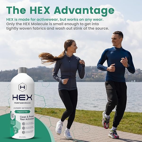 HEX Performance Advanced - Detergente de una sola dosis, Free + Clear, 32 Loads (Pack of 2) - Image 3