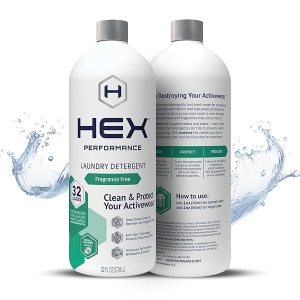 HEX Performance Advanced - Detergente de una sola dosis, Free + Clear, 32 Loads (Pack of 2)