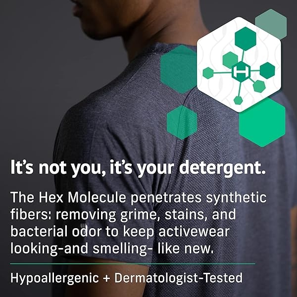 HEX Performance Eco Package - Detergente líquido para colada, sin fragancia, 100 cargas, diseñado para ropa activa, respetuoso con el medio ambiente, fórmula concentrada - Image 4