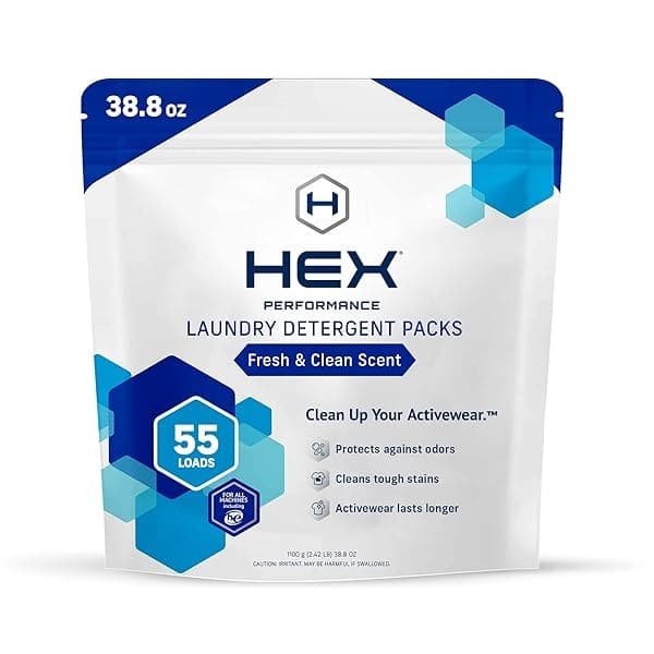 HEX Performance Paquetes de lavandería, diseñados para prendas activas, ecológicas