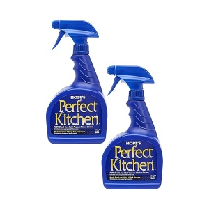 HOPE'S - 32PK-2PK6EA Limpiador de cocina perfecto, espray de limpieza multiusos, desengrasante sin residuos para estufas, encimeras, fregaderos, seguro para uso doméstico, paquete de 2, 32 onzas