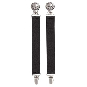 Harley-Davidson Willie G Skull Logo Clip para botas de hombre, se vende en par HDMBS11518