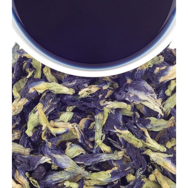 Harney & Sons Té de flores de guisante de mariposa, bolsa de 5 onzas de flores de mariposa secas azul brillante de Tailandia - Image 3