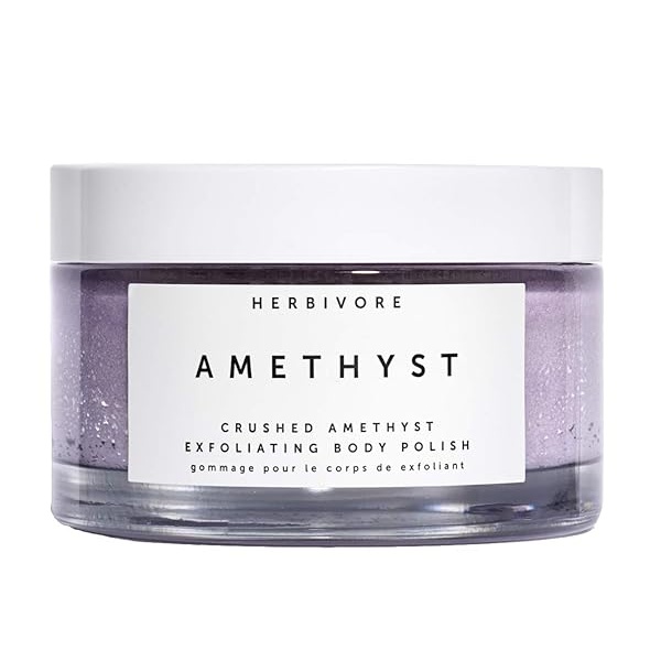 Herbivore - Esmalte corporal exfoliante de amatista natural (6 onzas | 200 g)