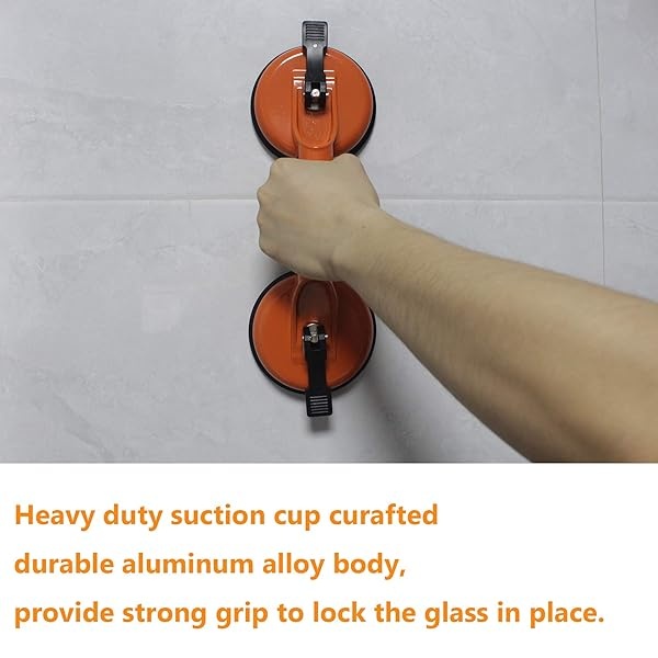 Herramienta de fijación de huecos de piso para reparación de huecos de piso laminado, incluye ventosa de aluminio resistente de alta calidad y mazo de goma con mango de fibra de vidrio, no se puede utilizar en suelos de superficie raspados - Image 6