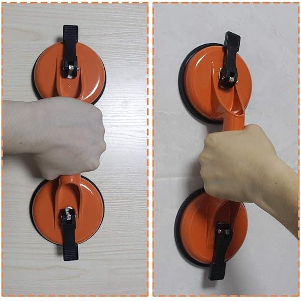 Herramienta de fijación de huecos de piso para reparación de huecos de piso laminado, incluye ventosa de aluminio resistente de alta calidad y mazo de goma con mango de fibra de vidrio, no se puede utilizar en suelos de superficie raspados - Image 8