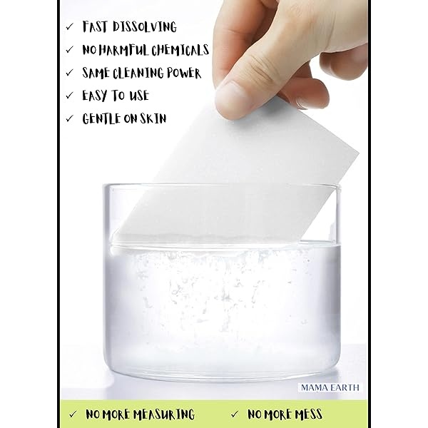 Hojas de detergente para ropa – MAMA EARTH ecológicas, biodegradables, aroma a lino fresco, libre de plástico (60 cargas) - Image 4