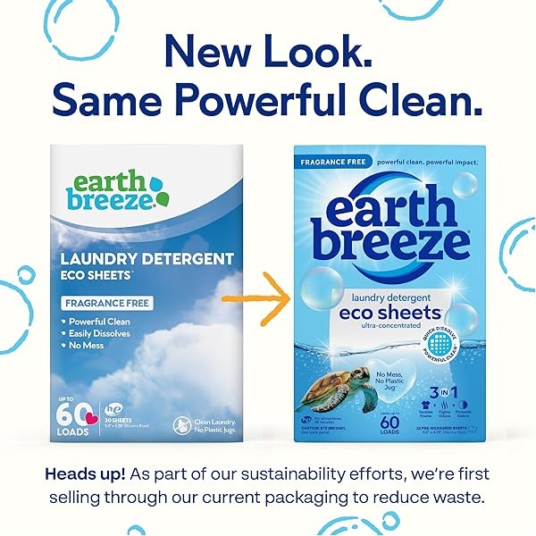 Hojas de lavandería sin fragancia Earth Breeze - Image 4