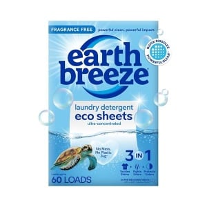 Hojas de lavandería sin fragancia Earth Breeze