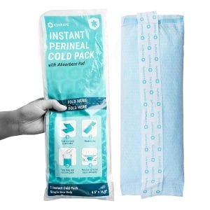 ICEWRAPS Almohadillas posparto instantáneas para mujeres después del nacimiento, paquetes de hielo perineal para cuidado posparto, 12 paquetes de hielo posparto envueltos individualmente para tu kit esencial posparto