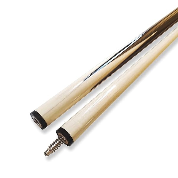 ISPIRITO Juego de 4 tacos de billar de 19 a 21 onzas, 2 piezas de 58 pulgadas para casa, barra de billar de 13 mm, puntas de pegamento de madera dura - Image 5