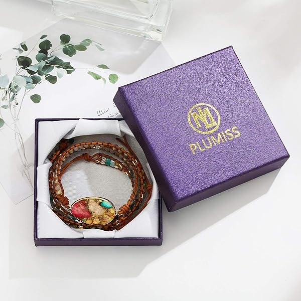 IUNIQUEEN - Pulsera de abalorio de Piel con Chakra Imperial Hecha a Mano - Image 6