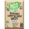 InsoGreen Hojas De Detergente Para Ropa Sin Perfume - 40 Hojas De Detergente Ecológico Para Hasta 80 Cargas - Cero Envases De Plástico, Hojas De Detergente Para Lavar - Hojas De Detergente Para Ropa S