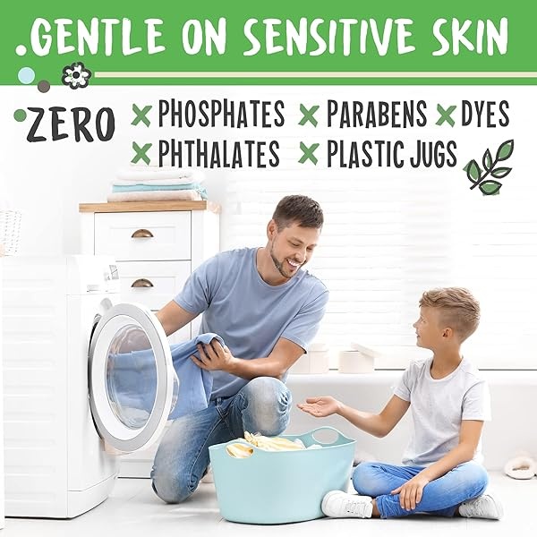 InsoGreen Hojas De Detergente Para Ropa Sin Perfume - 40 Hojas De Detergente Ecológico Para Hasta 80 Cargas - Cero Envases De Plástico, Hojas De Detergente Para Lavar - Hojas De Detergente Para Ropa S - Image 4