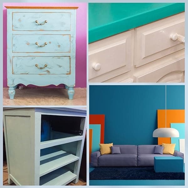 Instylecraft - Juego de pinceles de gis para muebles, cerdas naturales multiusos, pinceles ovalados grandes, ideales para cera, mineral, pintura de leche, pintura acrílica, decoración del hogar, manualidades, 9 piezas - Image 9