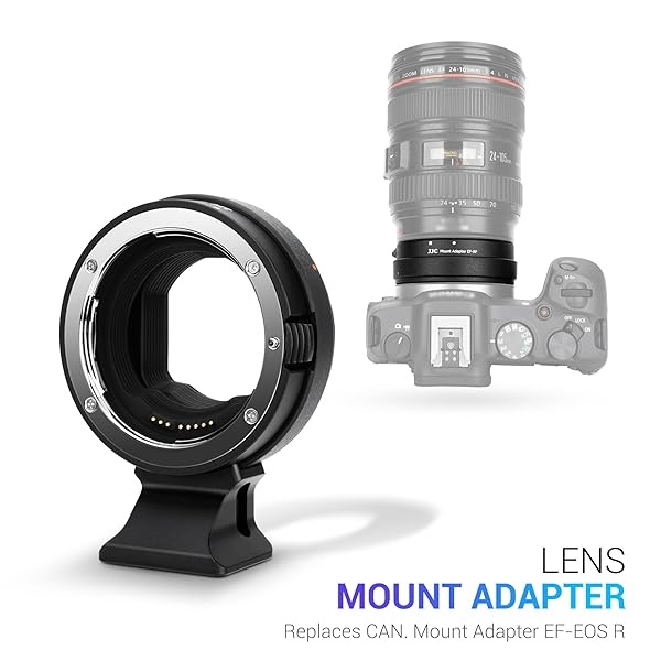 JJC EF-EOS R Adaptador de Montaje de Lente Objetivo Adaptador de Enfoque automático de Metal para Canon Sigma Tamron EF EF-S Lente a Cámara Canon EOS R8 R50 R6 Mark II R RP R3 R5 R6 R7 R10 - Image 3
