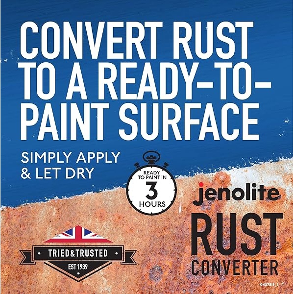 Jenolite convertidor de óxido – Convierte el óxido para dejar una superficie imprimada lista para pintar, 946 ml - Image 3