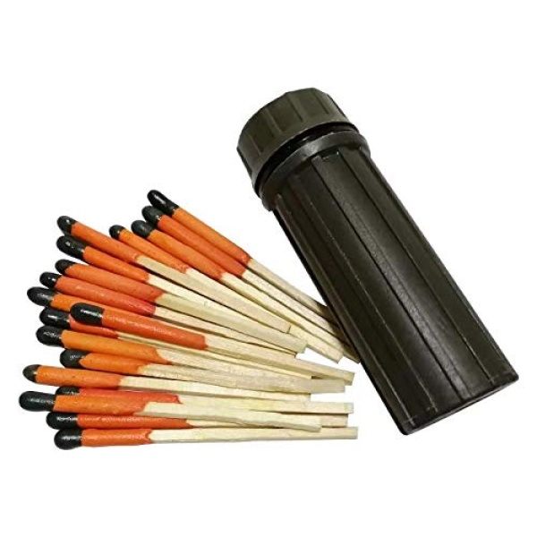 Jet 6 bolsas de magnesio para principiantes de emergencia + 1 caja de lata y kit de fósforos para acampar y senderismo (lata grande y 6 bolsas Mag + kit de coincidencia resistente al viento) - Image 4