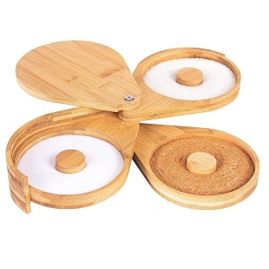 Jillmo Margarita - Juego de bimmer de sal de bambú con 3 lazos para cóctel, accesorios para bar de fiesta (no incluidos)