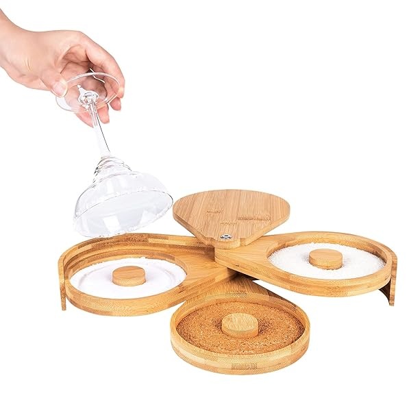 Jillmo Margarita - Juego de bimmer de sal de bambú con 3 lazos para cóctel, accesorios para bar de fiesta (no incluidos) - Image 5