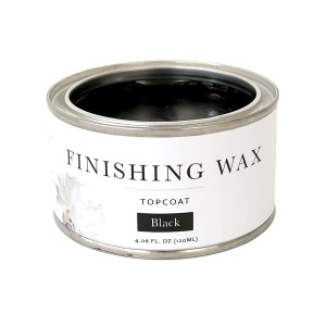 Jolie Cera de acabado - Pintura protectora - Uso en muebles de interior, armarios, paredes, decoración del hogar y accesorios - Sin olor, no peligroso - Negro - 120 ml
