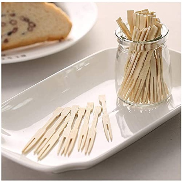 Juego de 500 palillos de bambú para comida y cócteles, para fiestas de queso, banquete, buffet y catering, bambú natural, brochetas para aperitivos, cócteles, frutas - Image 6