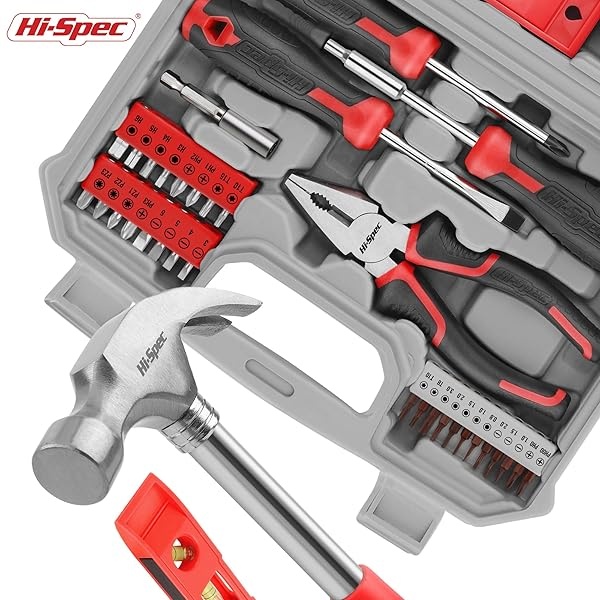 Juego de Herramientas de Bricolaje Para el Hogar Hi-Spec de 42 Piezas Con Herramientas Manuales y Un Mango de Destornillador 2 en 1 Para Reparaciones Domésticas - Image 7