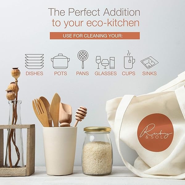 Juego de cepillos de limpieza de cocina natural, ecológicos de madera para la limpieza de platos, ollas y sartenes, cepillo de platos de madera, cepillo de olla y limpiador de botellas. Hecho de madera de haya y cerdas naturales - Image 6