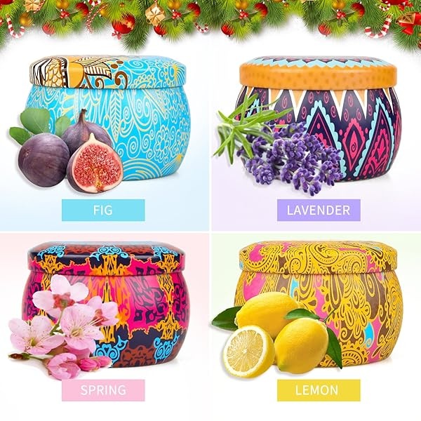 Juego de velas perfumadas para mujer, velas portátiles, regalo de fragancia para el día de la madre, cumpleaños, día de San Valentín, bodas, vela de soja, velas de aromaterapia de larga duración - Image 3