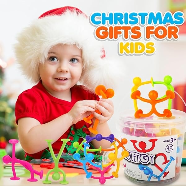 Juguetes sensoriales con ventosa para niños, 42 piezas de juguetes sensoriales para niños y niñas, juguetes de computadora para aliviar el estrés para adultos, juguetes de viaje para niños, regalos de - Image 7