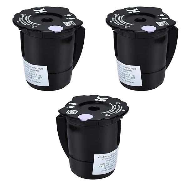 K250 - Filtro de café molido reutilizable compatible con Keurigg My K Cup 2.0 1.0 K300 K350 K375 K400 K450 K475 - Filtro de café molido mejorado (Paquete de 3)