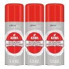 KIWI spray limpiador de zapatillas de secado rápido, 5.5 oz (3 aerosoles)