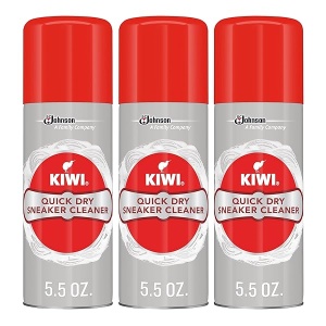 KIWI spray limpiador de zapatillas de secado rápido, 5.5 oz (3 aerosoles)