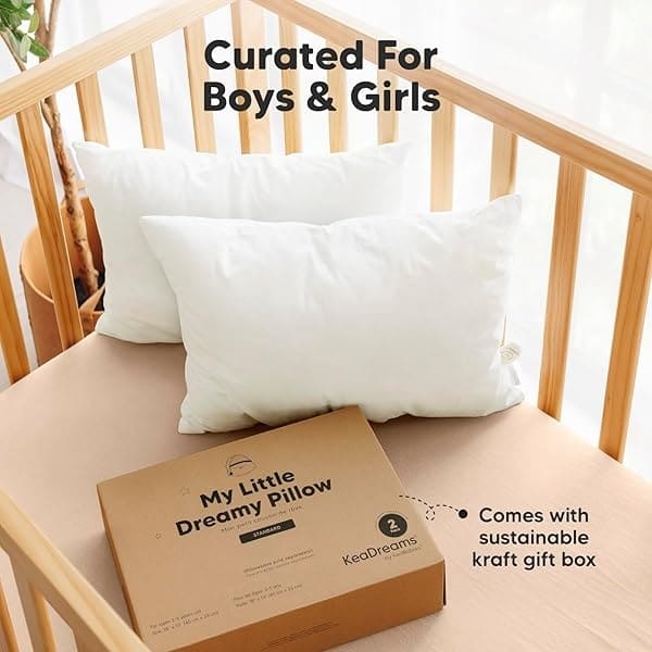 KeaSafari - Juego de 2 fundas de almohada de algodón suave de 45,7 x 33 cm para bebés, recién nacidos, bebés y niños pequeños (se venden por separado, lavable a máquina y apto para secadora), color blanco - Image 10