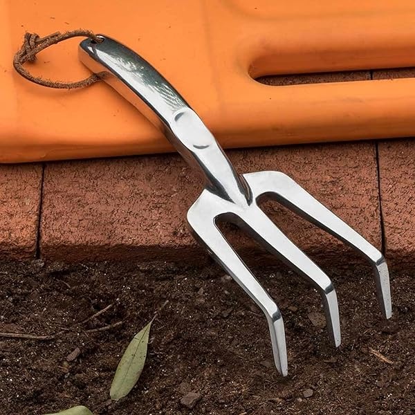 Kings County Tools Juego de Palas, Palas y Tenedores de jardín, Aluminio Fundido Pulido, Kit de Cultivo de Piso, Ideal para Todas Las Condiciones del Piso, Mango Suave con Hueco para el Pulgar - Image 5