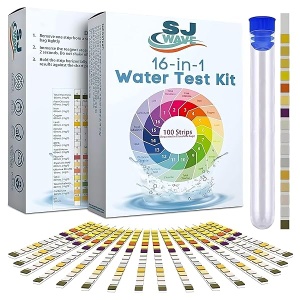 Kit de prueba de agua potable 16 en 1 | Tiras de prueba de alta sensibilidad detectan pH, dureza, cloro, plomo, hierro, cobre, nitrato, nitrito | Tiras de prueba de pureza del agua para el hogar para