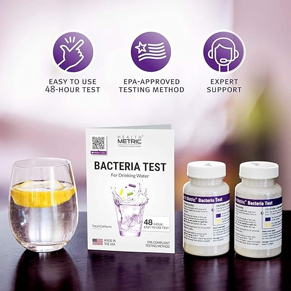Kit de prueba de bacterias coliformes para agua potable, fácil de usar, kit de prueba de calidad del agua de 48 horas para agua de llave y pozo en el hogar, método de prueba aprobado por la EPA, - Image 3