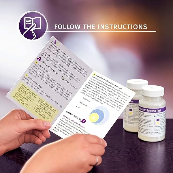 Kit de prueba de bacterias coliformes para agua potable, fácil de usar, kit de prueba de calidad del agua de 48 horas para agua de llave y pozo en el hogar, método de prueba aprobado por la EPA, - Image 4